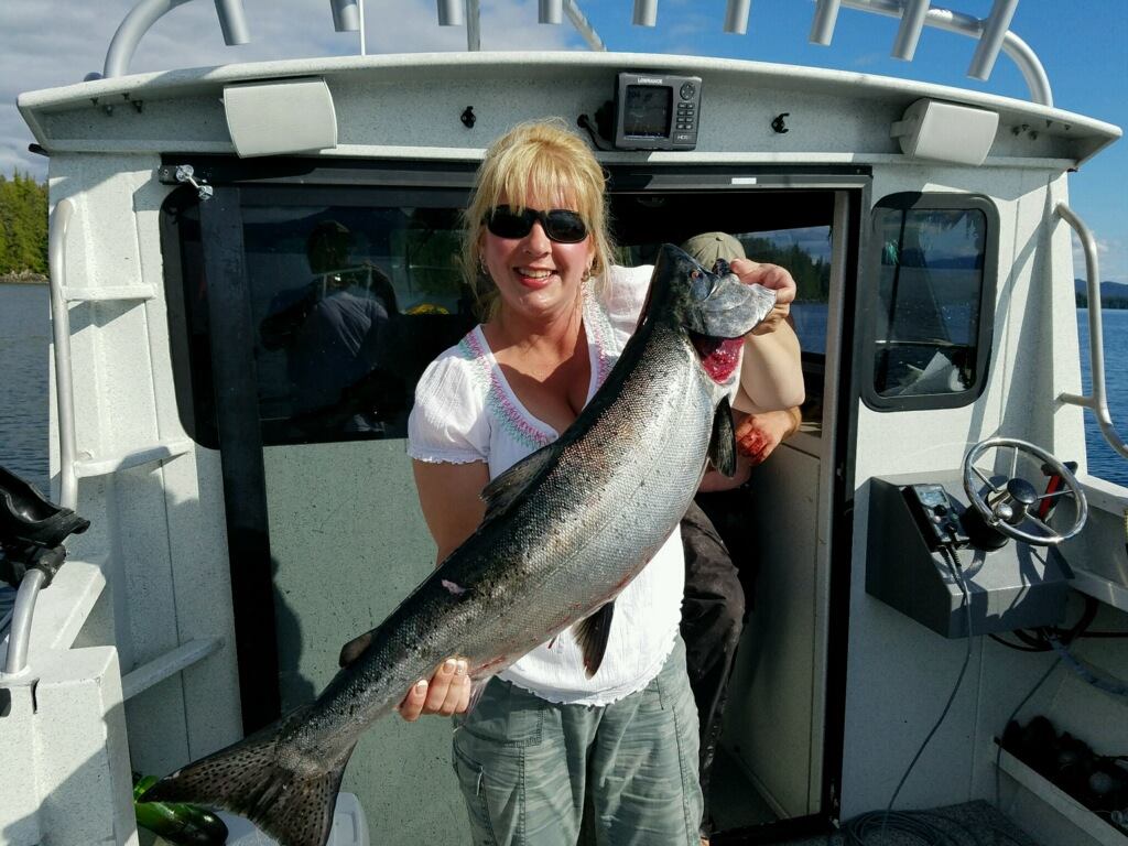 alaska salmon fishing angler