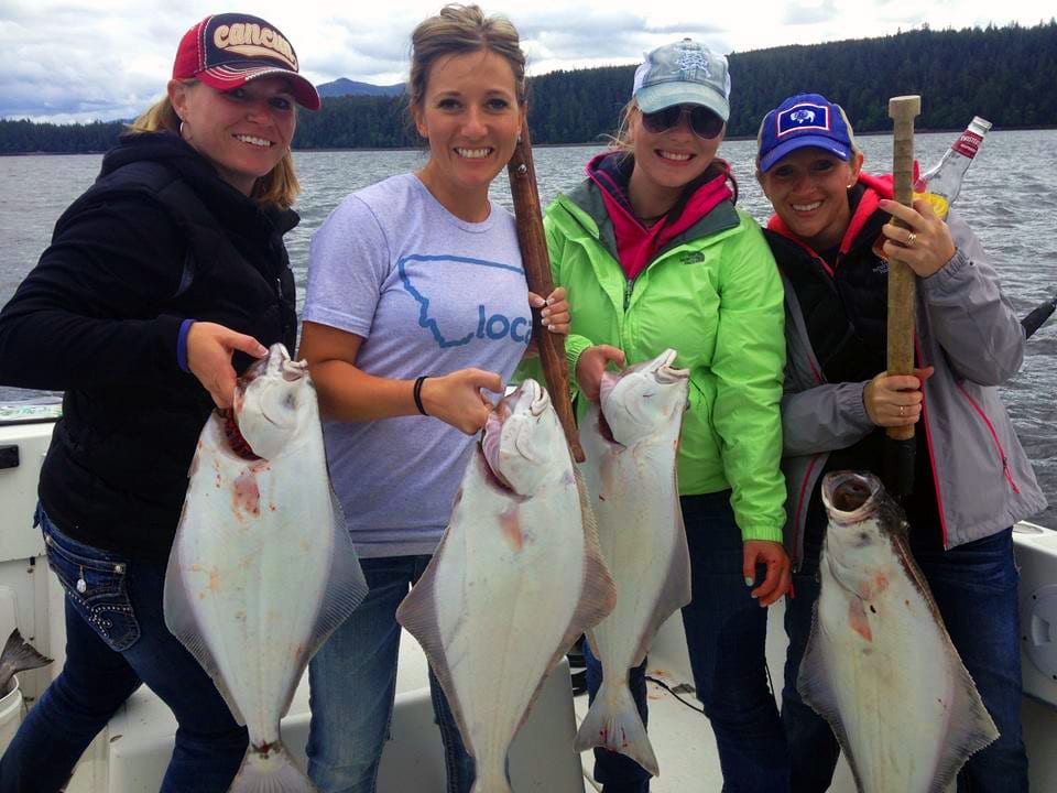 a group who caught a bunch of fish in Ketchikan Alaska