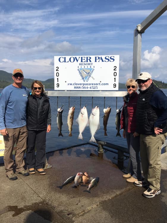 These two fun couples found some pink salmon, pacific cod, rockfish and halibut …