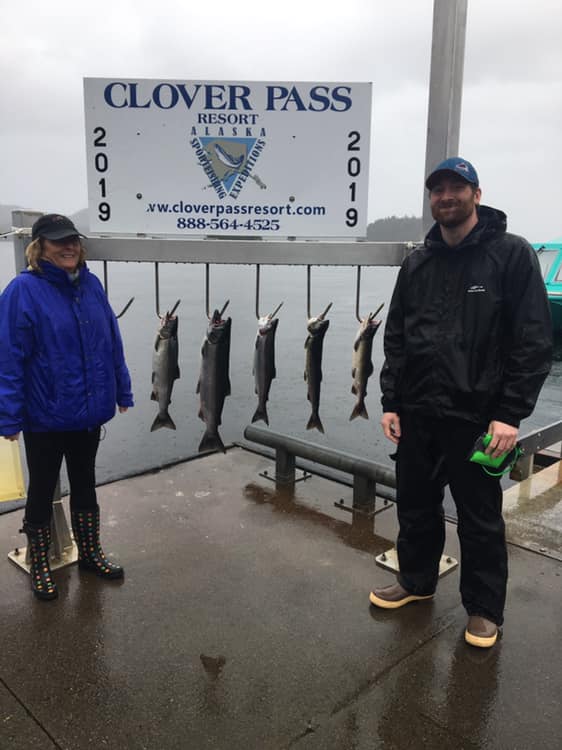 This mother and son team fought some rough weather to get these Pinks and Silver…