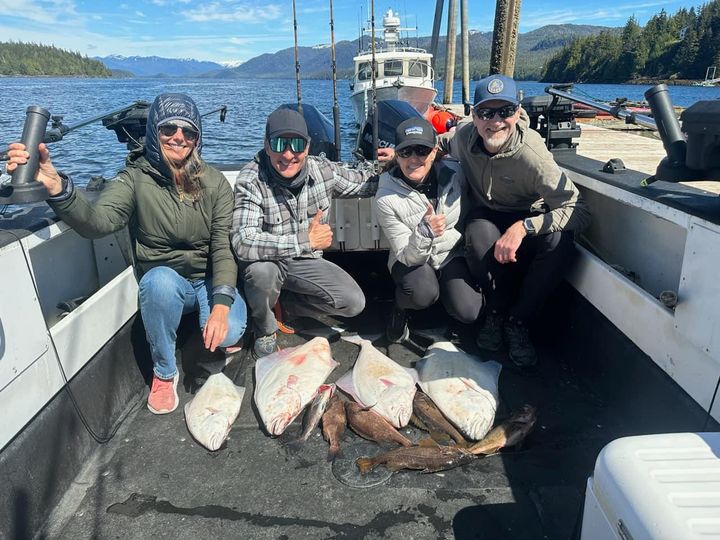 Happy Mothers Day!!  This group limited out on Halibut and were also treated to …