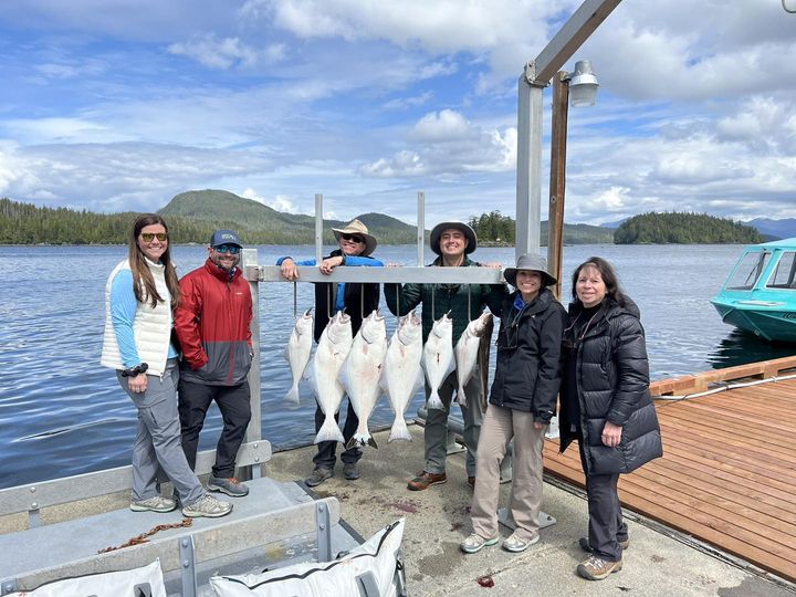 This family from Texas and Florida each found a halibut out with Captain Murray …