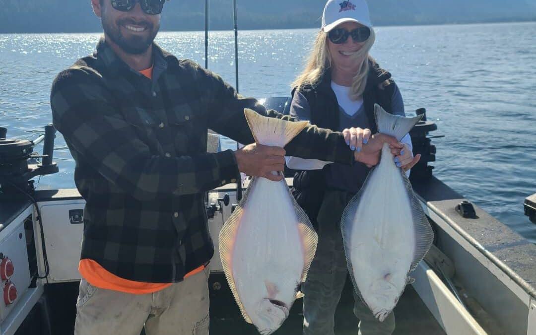 Captain Hunter found this couple from New York  limits of Halibut along with som…