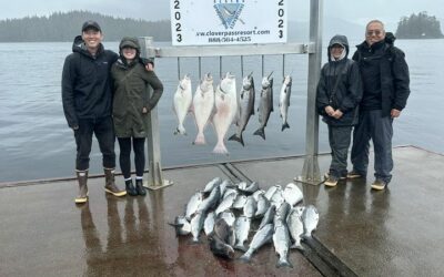 A day out fishing with Captain Hunter found this group a limit of halibut and co…