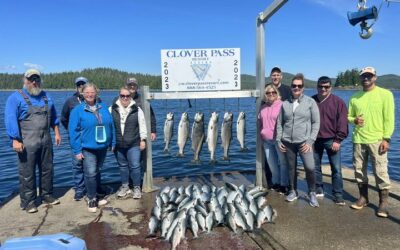 This group of 8 from Minnesota are sending home a freezer full of salmon out fis…