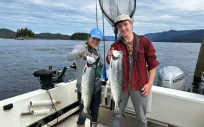 2 four hour trips out with Captain Drew!  The salmon are here!!