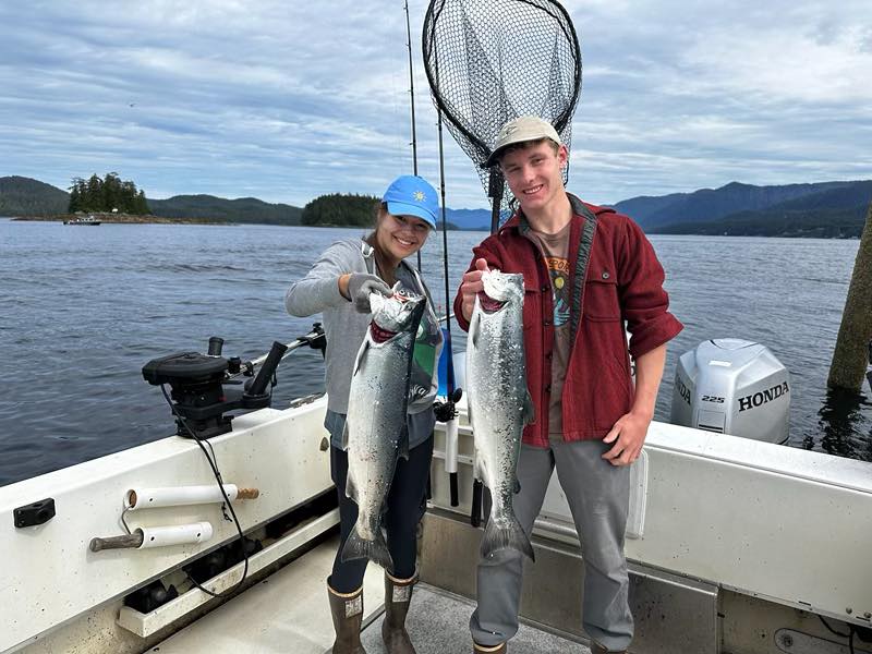 2 four hour trips out with Captain Drew!  The salmon are here!!