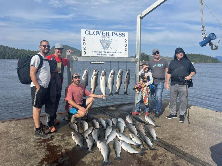 This group loaded up on cohos on a 6 hour trip out with Captain Murray   They ev…