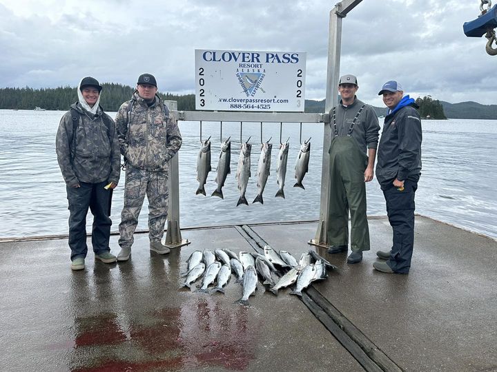 This group loaded up on cohos out all day with Captain Hunter!!